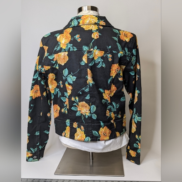 VENUS Floral Denim Jacket Size S - Picture 2 of 3